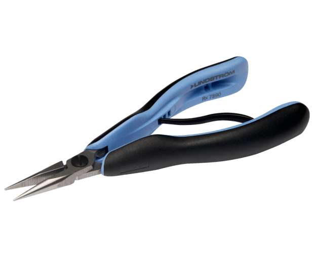 ESD Клещи с полуобли гладки челюсти "CN", 158.5 mm Lindstrom RX 7890
