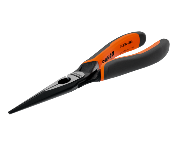 Клещи с удължени полуобли челюсти BAHCO 2430 G-200