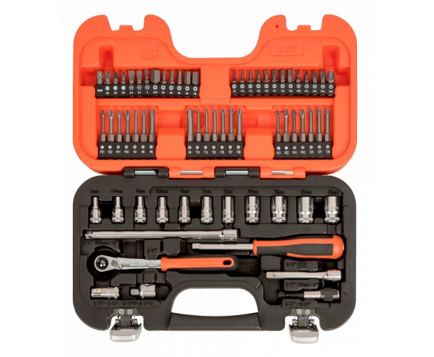 Комплект вложки и аксесоари 1/4, 65 части BAHCO SL65