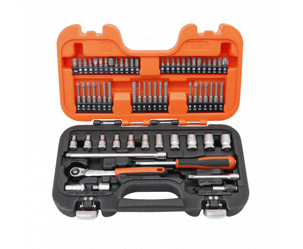 Комплект вложки и аксесоари 1/4, 65 части BAHCO SL65