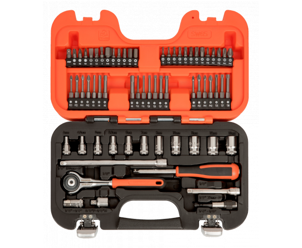 Комплект вложки и аксесоари 1/4, 65 части BAHCO SW65