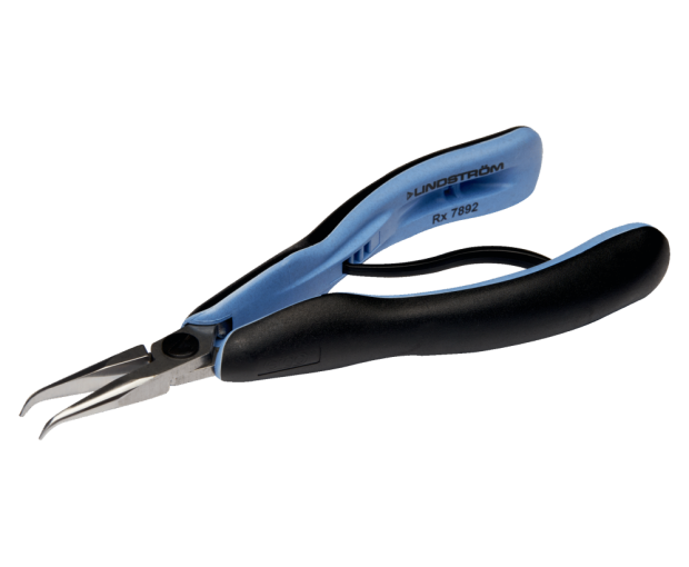 ESD Клещи с полуобли гладки челюсти под ъгъл 60' 155.5 mm Lindstrom RX 7892