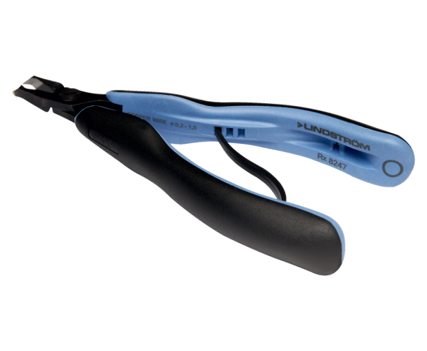 ESD Клещи резачки с челюсти тип "Angle 45°" 0.2-1.0mm, 143mm Lindstrom RX 8247