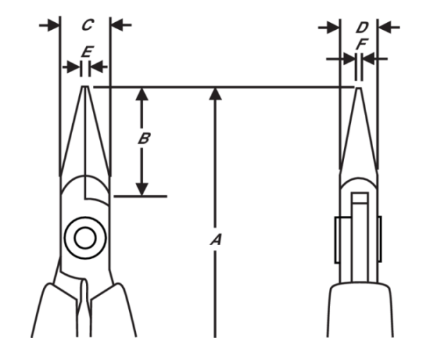 ESD Клещи с полуобли гладки челюсти 120 mm Lindstrom 7893