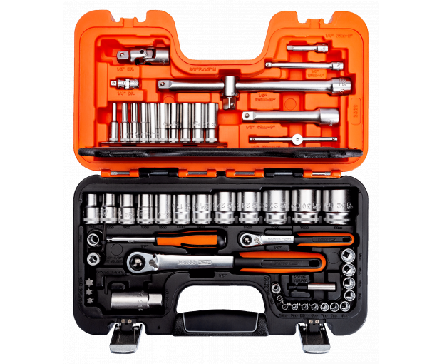 Комплект вложки и аксесоари 1/4 и 1/2, 56 части BAHCO S560