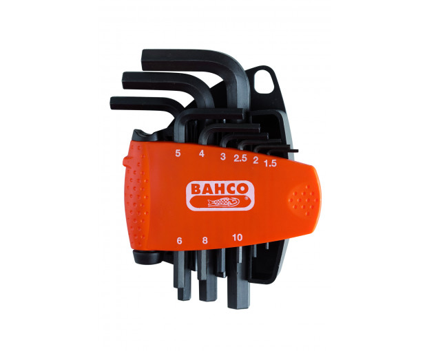 Комплект 9 броя Г-образни ключове шестостен 1.5-10 BAHCO BE-9578
