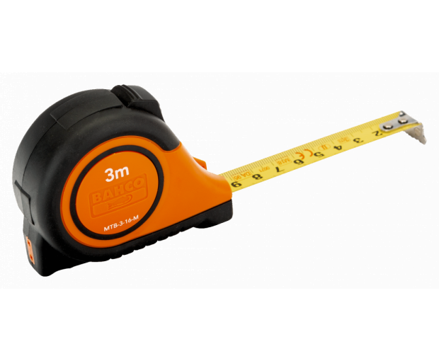 Ролетка 3 m с магнит, mm, клас II BAHCO MTB-3-16-M