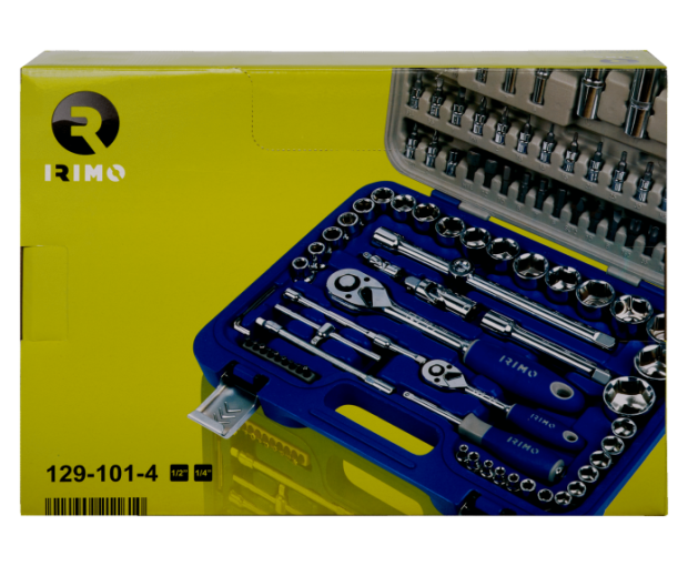 Комплект вложки и аксесоари 1/4' и 1/2', 101 части Irimo 129-101-4