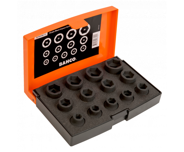 Комплект 13 броя ударни вложки шестостен на 1/2'' 10-24 mm BAHCO K7800M/13