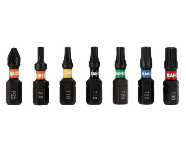 Комплект 40 броя ударни накрайници PH, PZ, TORX, HEX BAHCO 66IM/40C-1