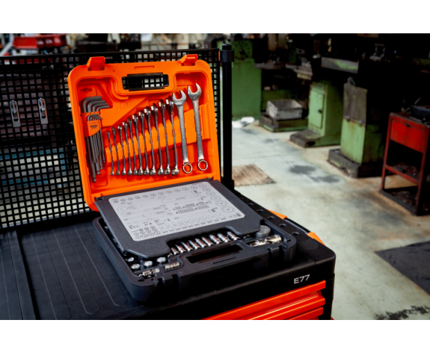 Комплект вложки и аксесоари на 1/4'' и 1/2'', 98 части BAHCO S98MC1H