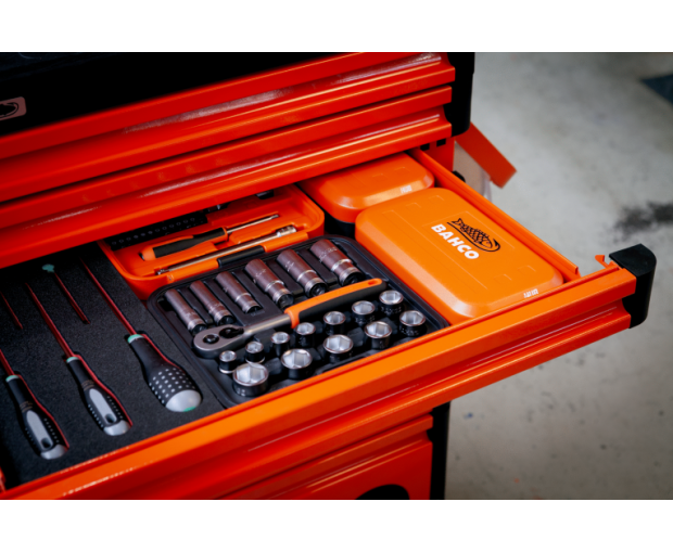 Комплект вложки и аксесоари на 1/4'' и 1/2'', 98 части BAHCO S98MC1H