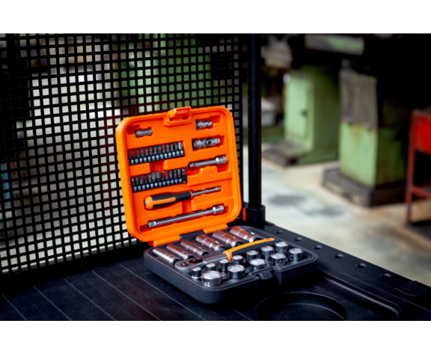 Комплект вложки и аксесоари на 3/8'', 51 части BAHCO S51MC3H