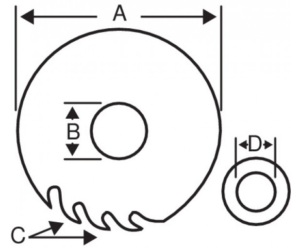 Циркулярен диск за дърво 216 mm, 60 зъба BAHCO 8501-216-60SW