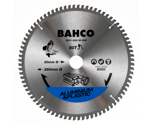 Циркулярен диск за алуминий 216 mm, 48 зъба BAHCO 8501-18S