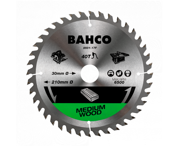 Циркулярен диск за дърво 235 mm, 40 зъба BAHCO 8501-23F