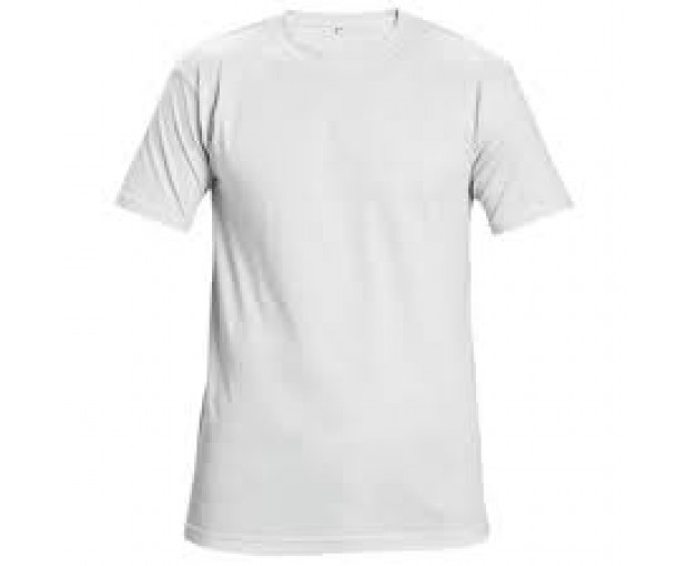Тениска обло деколте Кея100%П бяла L