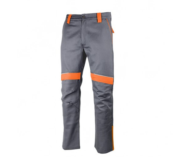 Панталон GREENLAND сиво/оранжев,100% П,р-р 56