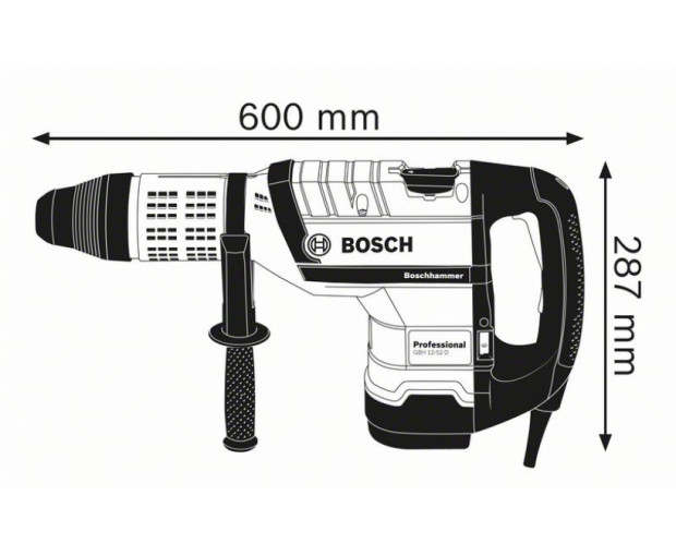 Перфоратор BOSCH GBH 12-52 D с SDS-Max, 0611266100