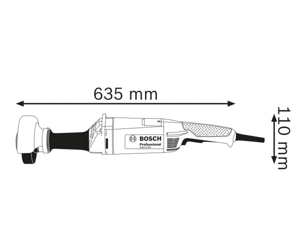 Права шлифовъчна машина BOSCH GGS 8 SH, 0601214300