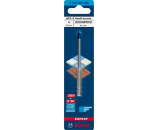 Свредло BOSCH EXPERT HEX-9 HardCeramic 4 x 90 mm, 2608900588