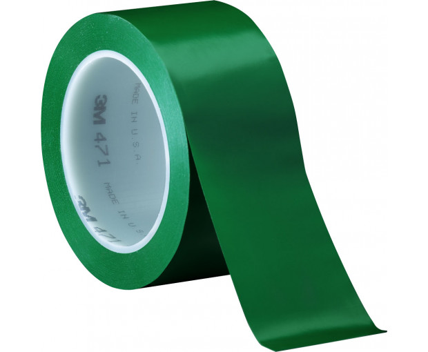 Маркираща лента за под 3M 471 зелена 50 mm х 33 m
