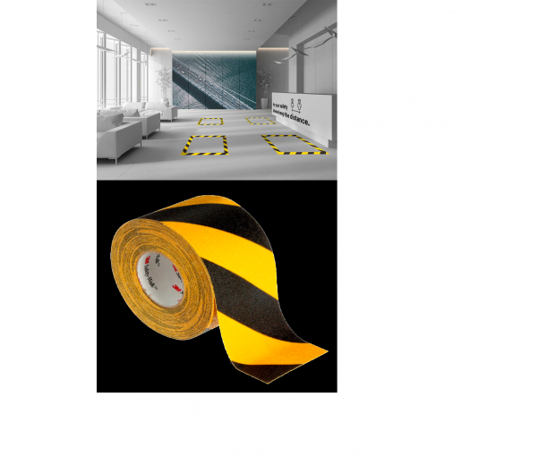 Лента против подхлъзване 3М  жълто/черна 50 mm x 20 m