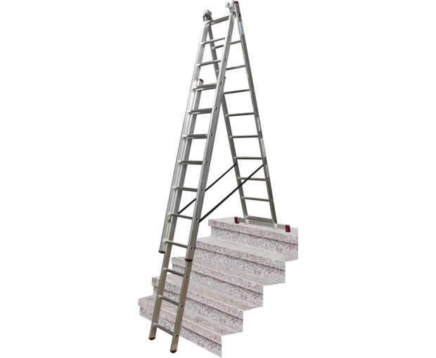 Трираменна алуминиева стълба Krause СORDA 3x10