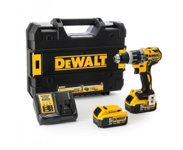 Акумулаторен ударен винтоверт DeWALT DCD796P2, 18 V, 70 Nm, с 2 батерии, зарядно и куфар