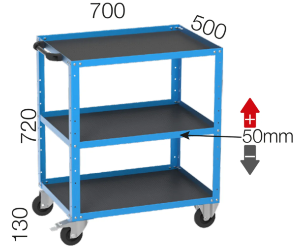 Мобилно работно място KOCEL  8540 - 3 рафта