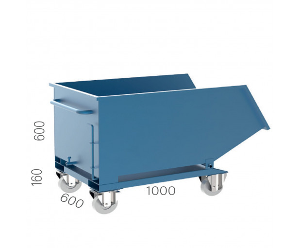 Транспортна количка за отпадъци (стружки) KOCEL - 4070