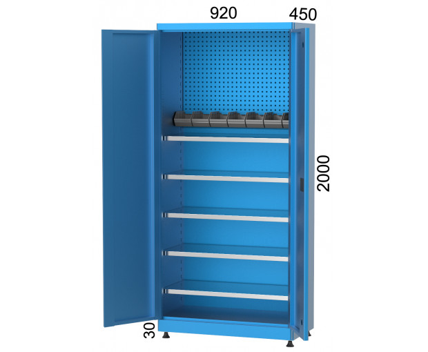 Шкаф с 5 рафта, кутии и панел KOCEL - 6230