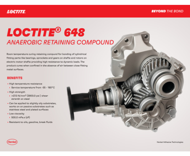 Лепило за цилиндрични детайли Loctite 648 - 50ml