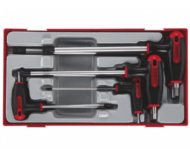 Комплект шестостенни ключове Teng Tools с Т-образна дръжка 2.5 - 8 mm