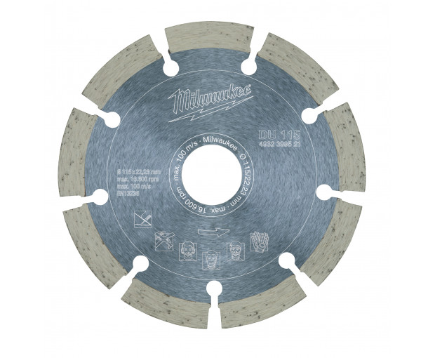 Диамантен диск за рязане Milwaukee, DU 115 mm