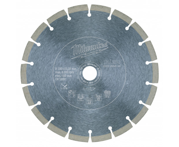 Диамантен диск за рязане Milwaukee, DU 230 mm