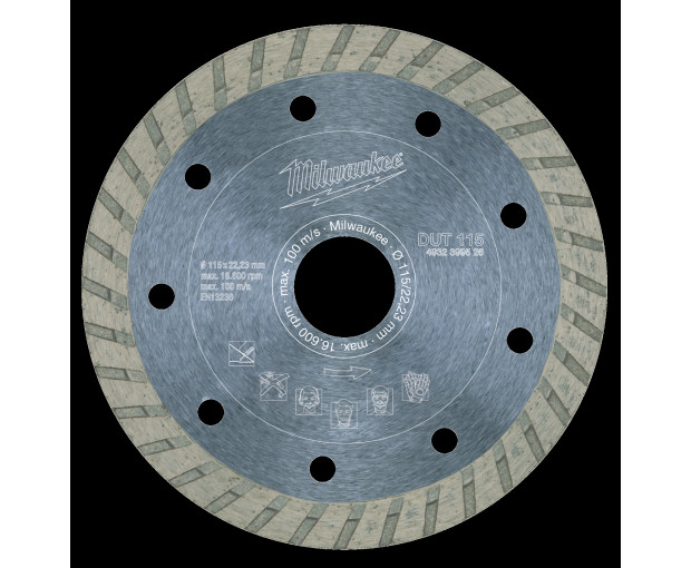 Диамантен диск за рязане Milwaukee, DUT 115 mm