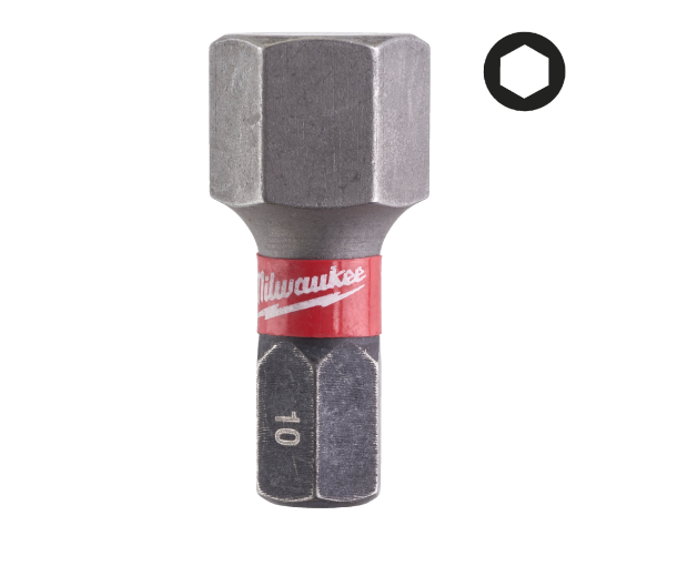 Комплект ударни накрайници Milwaukee HEX10x25 mm, 4932430899
