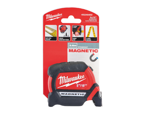 Магнитна ролетка Milwaukee 5 m, 27 mm, клас II, 4932464599
