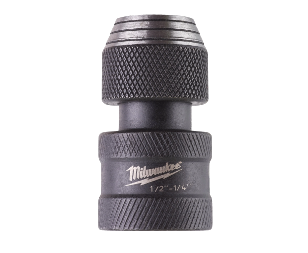 Ударен преходник Milwaukee 1/2" квадрат към 1/4" шестостен, 4932471828