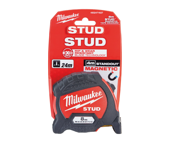 Магнитна ролетка Milwaukee Stud 8 m, 33 mm, клас II, 4932471627