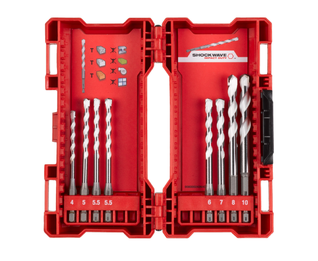 Свредла Milwaukee Multi Material, комплект 8 бр, 4932471112