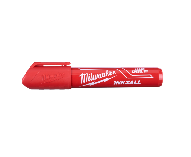 Червен маркер Milwaukee с широк връх, 10/XL, 4932471560