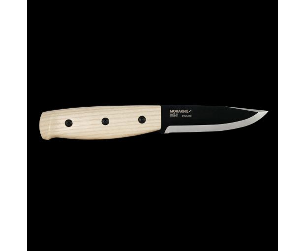 Нож MORAKNIV Wit BlackBlade(S) с кожена кания и дръжка от ясен