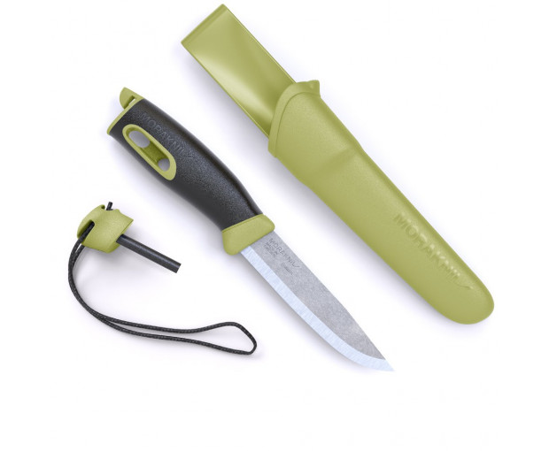 Нож MORAKNIV Companion Spark зелен със запалка в дръжката