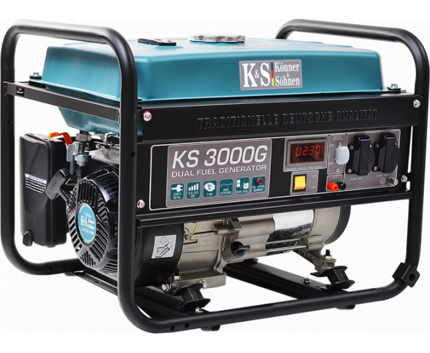 Генератор Konner & Sohnen KS 3000 G (хибрид; LPG + бензин)