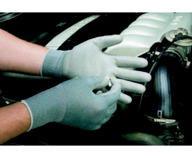 Ръкавици POLARIS, топени в полиуретан, M/8, 10 бр
