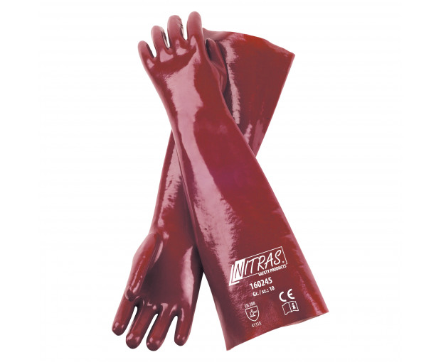 Ръкавици PVC, 45 см, р-р 10