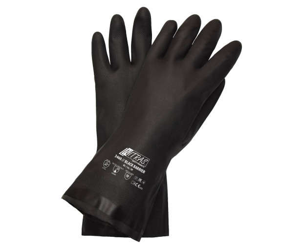 NITRAS BLACK BARRIER -ръкавици хлоропрен, модел 3460, р-р 10