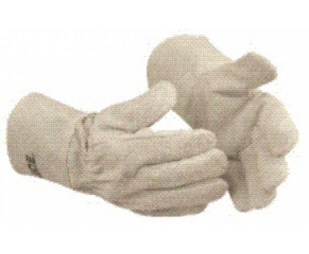 Ръкавици от бял велур, GUIDE 120, размер 8